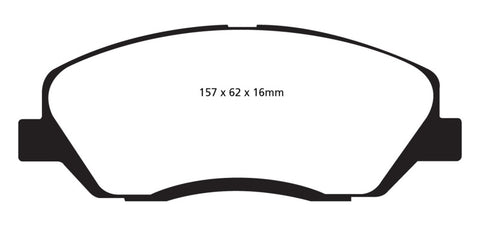 EBC 06-09 Hyundai Entourage 3.8 Greenstuff Front Brake Pads - DP61783