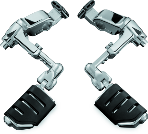 Kuryakyn Ergo III Adjustable Mount With Trident Dually ISO Pegs Chrome - 4081