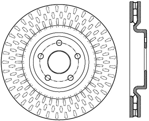 StopTech 12-13 Jeep SRT8 Front Right Slotted Sport Brake Rotor - 126.58010SR