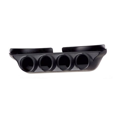 Autometer 99-04 Ford Super Duty / 03-07 Dodge Ram Black Quad Overhead Console Pod - 18018