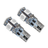 Oracle T10 5 LED 3 Chip SMD Bulbs (Pair) - Red - 4801-003