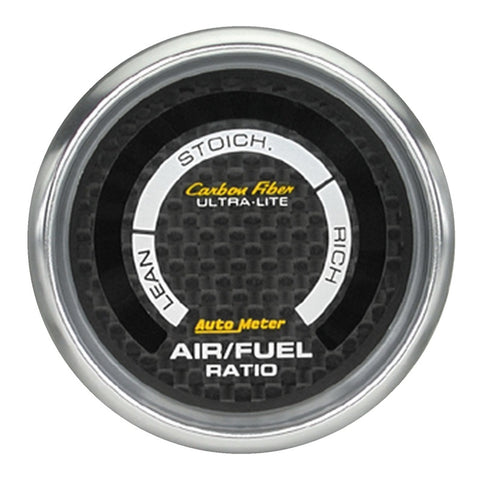 Autometer Carbon Fiber 52mm Electronic Air Fuel Gauge - 4775