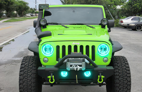 Oracle Jeep Wrangler 07-17 Halo Kit - ColorSHIFT w/o Controller - 2665-334