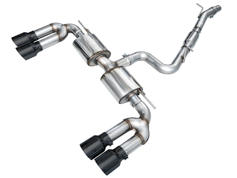AWE Tuning 22-24 Audi 8Y S3 Touring Edition Exhaust - Diamond Black Tips - 3015-43897