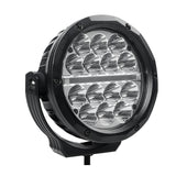 Go Rhino Xplor Bright Series Round LED Driving Light Kit w/DRL (Surface Mount) 6in - Blk (2 pc) - 750700623DRS