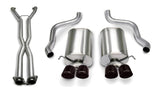 Corsa 06-08 Corvette C6 Sport Cat-Back Dual Rear Exit w/ 3.5in Black PVD Tips - 14169CB6BLK