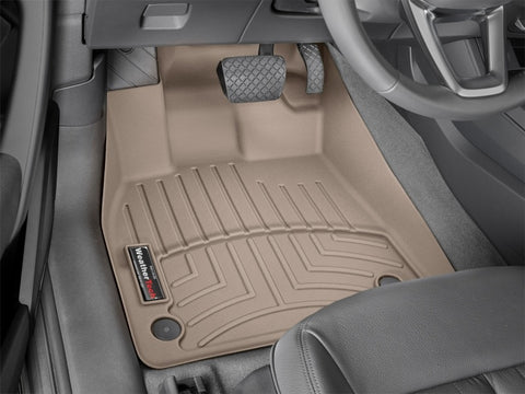 WeatherTech 2018+ Audi Q5 Front FloorLiner - Tan - 4511461