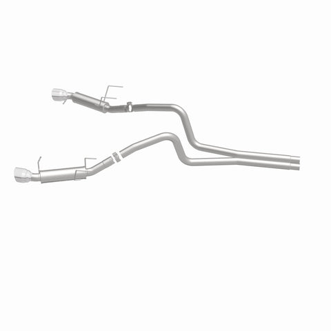 Magnaflow 2014 Ford Mustang V6 3.7L Comp Series Dual Split Rear Polished Stainless C/B Perf Exhaust - 15245