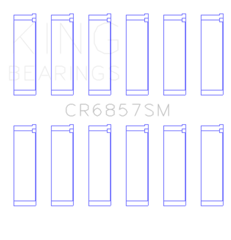 King Chrysler Pentastar 3.6L ERB V6 (Size STD) Connecting Rod Bearing Set - CR6857SM