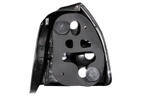 ANZO 1996-2000 Honda Civic Taillights Black - 221065