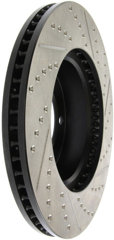 StopTech 00-06 Toyota Tundra / 01-07 Toyota Sequoia Front Right Slotted & Drilled Rotor - 127.44118R