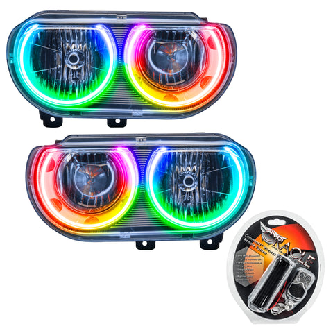 Oracle 08-14 Dodge Challenger SMD HL (Non-HID) - ColorSHIFT - 7720-330