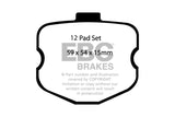 EBC Racing 06-13 Chevrolet Corvette (C6) Z06 7.0L SR-21 Sintered Race Front Brake Pads - DP81771.14SR21