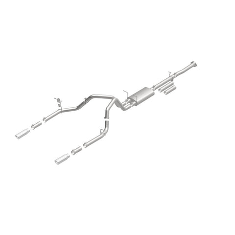 MagnaFlow Stainless Cat-Back Exhaust 2015 Chevy Silverado 2500HD 6.0L Dual Split Rear Exit 4in - 19027
