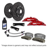 EBC Racing 92-00 BMW M3 (E36) w/Meyle Control Arms Red Apollo-4 Calipers 330mm Rotors Front BBK - BBK003RED-3
