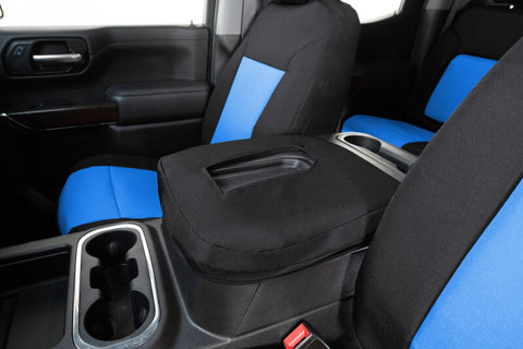Covercraft 21-24 Ford Expedition Endura PrecisionFit Custom Second Row Seat Covers - Blue/Black - GTF4264ENDB