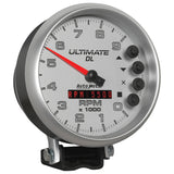 AutoMeter Gauge Tach 5in. 9K RPM Pedestal Datalogging Ultimate Dl Playback Silver - 6894