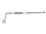 aFe Rebel Series 3in 304 Stainless Middle-Side Exit System Polished Toyota Hilux 15-26 L4-2.4/2.8L - 49-36089-P