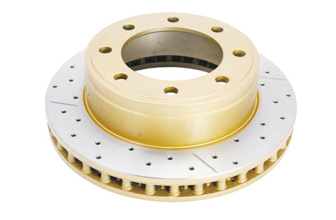 DBA 01-05 BMW 325i E46 RWD Front Drilled & Slotted Street Series Rotor - 966X