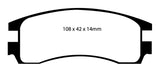 EBC 00-05 Buick Le Sabre (FWD) 3.8 (15in Wheels) Redstuff Rear Brake Pads - DP31621C