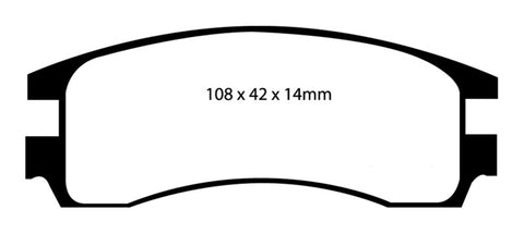 EBC 00-05 Buick Le Sabre (FWD) 3.8 (15in Wheels) Redstuff Rear Brake Pads - DP31621C