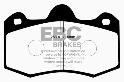EBC 11+ Mclaren MP4-12C 3.8 Twin Turbo Bluestuff Rear Brake Pads - DP5036NDX