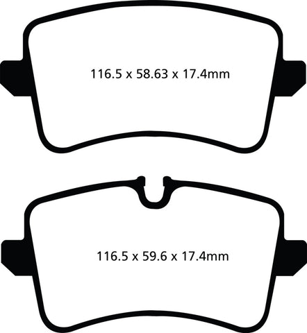 EBC 11 Audi A6 2.0 Turbo Greenstuff Rear Brake Pads - DP22082