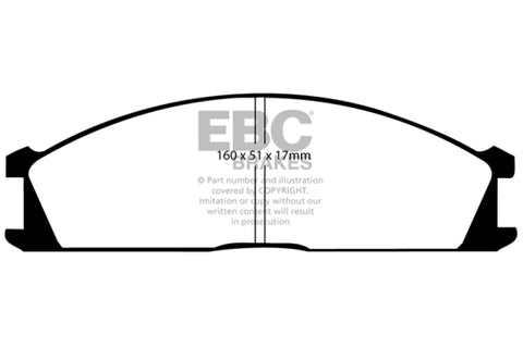 EBC 98-04 Nissan Frontier 2.4 2WD Greenstuff Front Brake Pads - DP6691