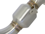 aFe Twisted Steel Down-Pipe Catted 13-16 Cadillac ATS L4-2.0L (t) - 48-34126-HC