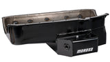Moroso Pre-80 Chevrolet SBC (w/2 Pc Seal & Low Clearance) Wet Sump 7qt 7in Steel Oil Pan - Black - 21812