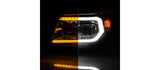 Raxiom 05-11 Toyota Tacoma Axial Series Switchback Proj Headlights- Chrome- Clear Lens - TT23362