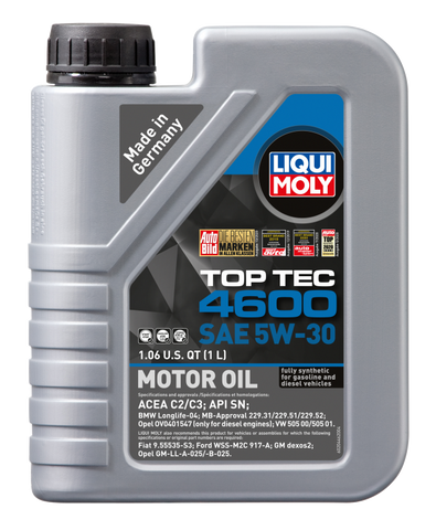 LIQUI MOLY 1L Top Tec 4600 Motor Oil SAE 5W30 - 20446