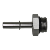 DeatschWerks 8AN ORB Male to 5/16in Male EFI Quick Connect Adapter - Anodized DW Titanium - 6-02-0123