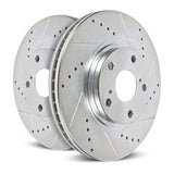 Power Stop 03-06 Mitsubishi Lancer Front Evolution Drilled & Slotted Rotors - Pair - JBR1109XPR