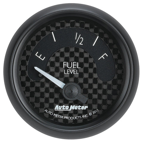 Autometer GT Series 52mm Short Sweep Electronic 73-10 ohms Fuel Level (For most Ford and Chrysler) - 8015