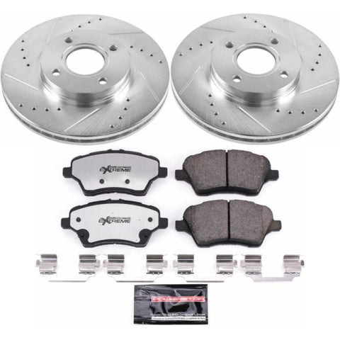 Power Stop 14-19 Ford Fiesta Front Z26 Street Warrior Brake Kit - K6818-26