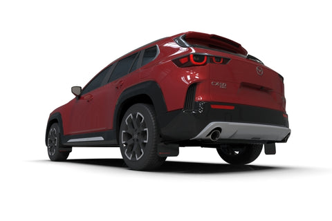 Rally Armor - 2024 Mazda CX-50 Black UR Mud Flap W/Grey Logo (Will Not Fit CX-5) - MF107-UR-BLK-GRY
