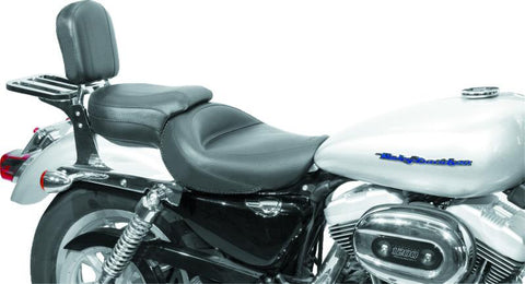 Mustang 04-21 Harley Sportster Wide Touring 1PC Seat - Black - 76141