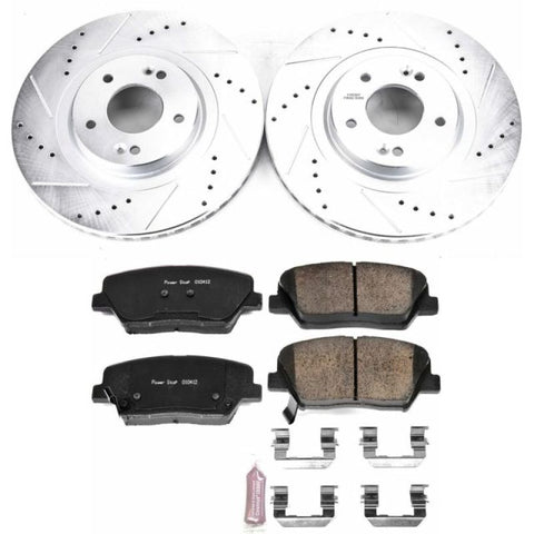Power Stop 13-18 Hyundai Santa Fe Sport Front Z23 Evolution Sport Brake Kit - K7064