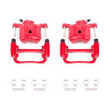 Power Stop 91-94 Dodge Stealth Rear Red Calipers w/Brackets - Pair - S1518