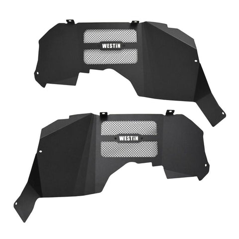 Westin 18-20 Jeep Wrangler JL Inner Fenders - Front - Textured Black - 62-11025