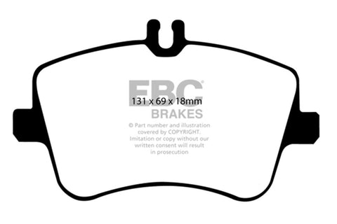 EBC 02-03 Mercedes-Benz C230 (W203) 2.3 Greenstuff Front Brake Pads - DP21365