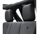 Bestop 13-18 Jeep Wrangler JK 4-Door Rear Seat Covers (Black Diamond) - 29284-35
