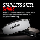 Power Stop 2012 Ford Mustang Rear Z26 Extreme Street Brake Pads w/Hardware - Z26-1562