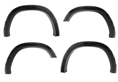 Bushwacker 19-22 Ram 1500 (Excl. Rebel/TRX) 76.3 & 67.4in Bed DRT Style Flares 4pc  - Blk / Smooth - 50934-02