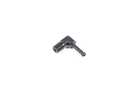 Radium Engineering 1/8in NPT Male to 3/16in Barb 90 Degree Fitting - 14-0344