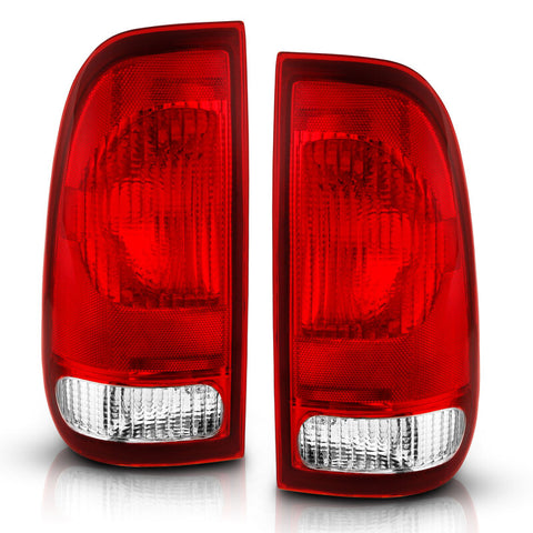 ANZO 1997-2003 Ford F-150 Taillight Red/Clear Lens (OE Replacement) - 311307