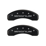 MGP 4 Caliper Covers Engraved Front & Rear Magnum Red finish silver ch - 12088SMGMRD