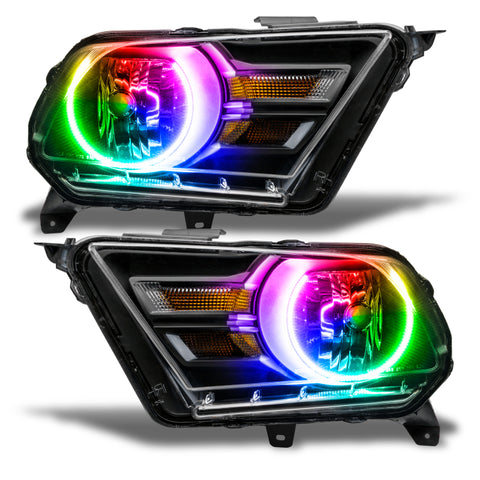 Oracle 10-14 Ford Mustang HL (Non-HID) - ColorSHIFT w/o Controller - 7050-334