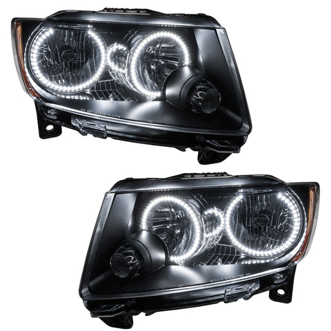 Oracle 11-13 Jeep Grand Cherokee SMD HL (Non-HID) - Chrome - White - 7070-001